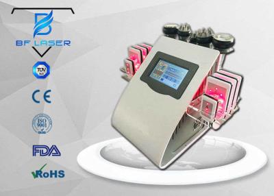 China Radio Frequency RF Beauty Machine Lipo Laser With 650nm 6 Big / 2 Small Pads for sale