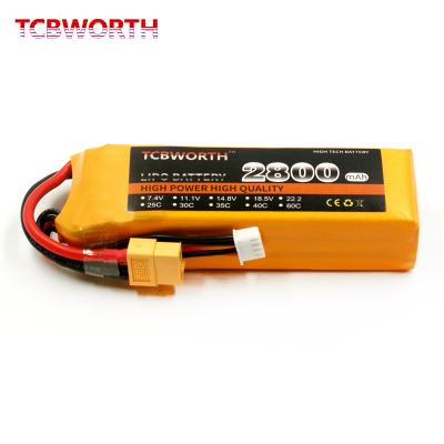 China RC Toys Lipo Battery 2s 3s 4s 5s 6s 60c 2800mAh 3300mah 4000mah 5200mah For FPV Drone UAV Airplanes for sale