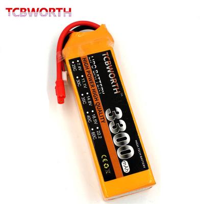 China Toys BMS 14.8v 4s 1500mAh 3300mAh 5000mAh 8000mAh 60c Lipo Battery For RC Airplanes for sale