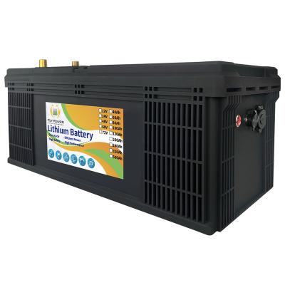 China Safety long life environmental factory customized lifepo4 battery for electronic forklift 12v 320ah for sale