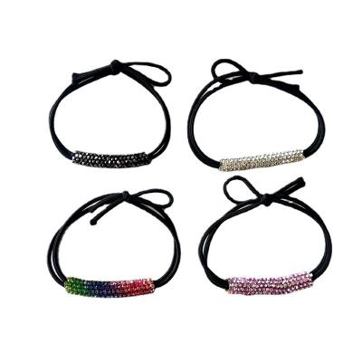 China For Hair Styling For Korean Style Rhinestone Fashion Customization Colorful Elastic Hair Band Hair Band Accessories For Women Hair Bow Scrunchie For Girls for sale