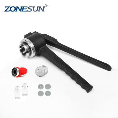 China ZONESUN Food Crimper 13mm/20mm Vial Crimper Manual Vial Hand Crimper Use with Vial Capping Crimp Seals Machine for sale