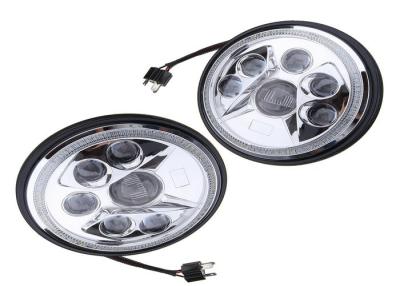 China 7“ H4 LEIDENE Koplamp voor van Wegjeep, Anticorrosieve Dubbele Straal LEIDENE Koplamp Te koop