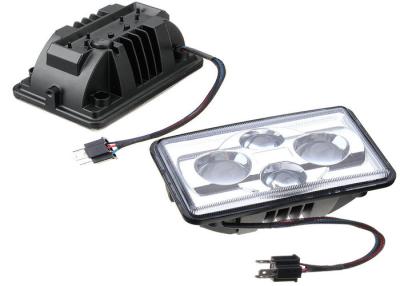 China Aluminum alloy Housing LED Motorcycle Headlight Rectangler 4