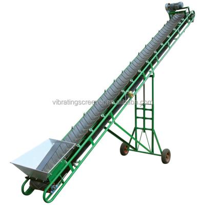 China Wear Resistant Portable Angle V Rafter Adjustable Belt Conveyor For Brick And Cement for sale