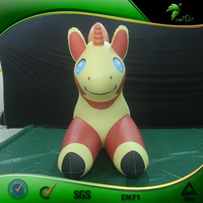 China Inflatable Cartoon Pony Ride On Inflatable Horse Toy Animal For Outdoor Promotion Inflatable Hongyi for sale