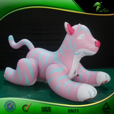 China PVC Oxford Cloth TPU Hongyi Inflatable Animal Suit Ride On Inflatable Tiger Suit Bouncy Toy Inflatable Cartoon Costume for sale