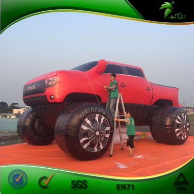 China Promotion 8M Tall Inflatable Truck Model Giant Inflatable Car Outdoor Model For Advertising Hongyi for sale