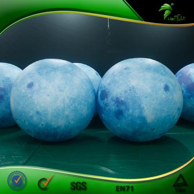 China PVC Oxford Cloth TPU 8 Inflatable Planets Lighting Inflatable Ball Mid Autumn Festival Inflatable Blue Moon Moon for sale