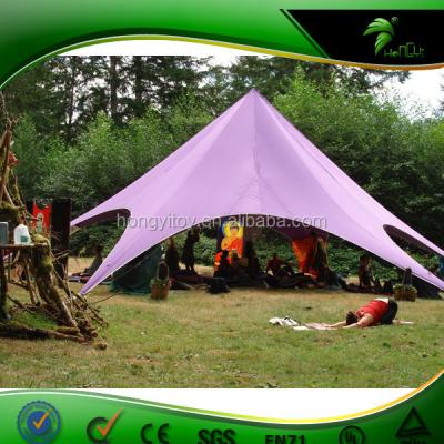 China Galvanize Or As Your Require Super Quality Star Shaped Tent , Double Peaks Star Tent For Event / Twins Star CampingTent for sale