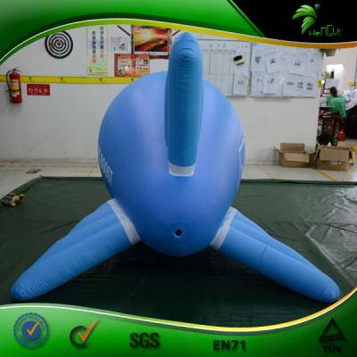 China Waterproof Blue Ball Rocket Blimp Swimming Pool Toy Inflatable Space Rocket Inflatable Airship Shape Water for sale