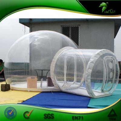 China Best Selling Inflatable Clear Inflatable Bubble Tent/Two Piece Bubble Lodge Camping Tent for sale