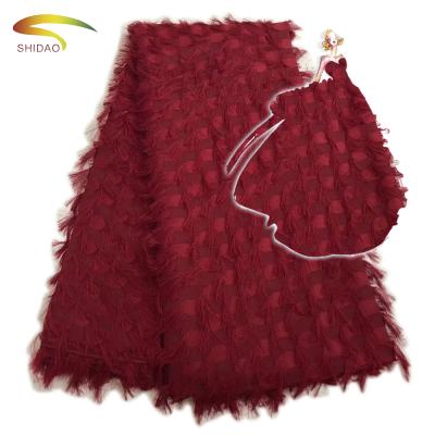 China New Arrival Sustainable Chiffon African Lace French Fabric For Nigeria Tulle Dress for sale