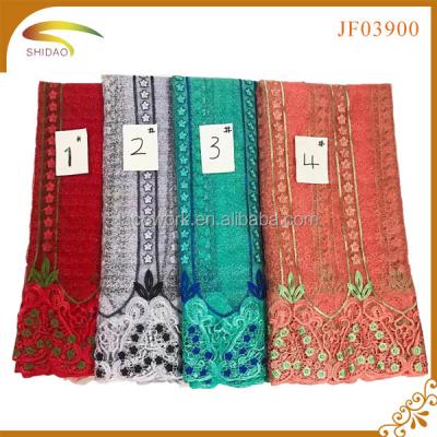 China New Design Viable Hot Sale Wholesale Guipure Embroidery Swiss Voile Lace Fabric for sale