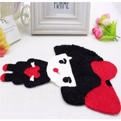 China Sustainable Customized Applique 3d Blast Chenille Hand Embroidery Iron On Back Patch For Apparel for sale