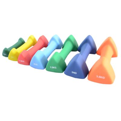 China Cheap Home Use Gym Colorful Dumbbell Yoga Equipment Weight Dumbbell Set Small Sports Dumbbells for sale