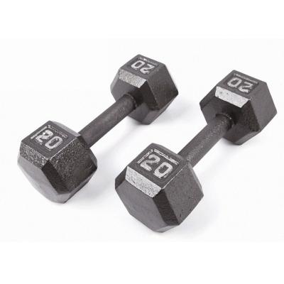 China Durable Professional Weightlifting Training Painting Fitness Painting Hexagonal Fixed Dumbbell for sale