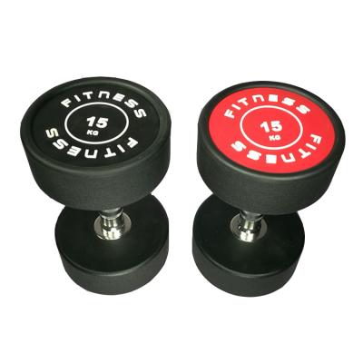 China Durable Direct Gym Fitness Exercise Equipment Gym Supply Rubber Dumbbell Set for sale