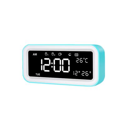 China Calendars Color Changing Digital Calander Glowing Led Alarm Clock for sale