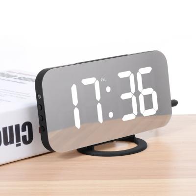 China 2021 New Arrival Modern Mirror Alarm Clock for sale