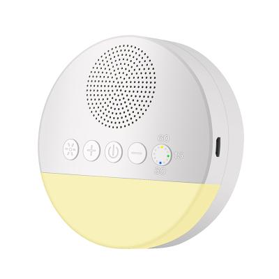 China Portable Rechargeable Portable Sleeping Sounds Sleep Machine Device White Noise Rainstorm and Thunderstorm Generator for Baby for sale