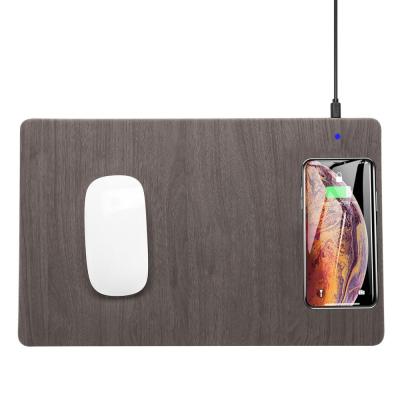 China 2019 New Square Folder Desktop Mouse Pad 10W Desktop Phone Fast Wireless Charger Plates for sale