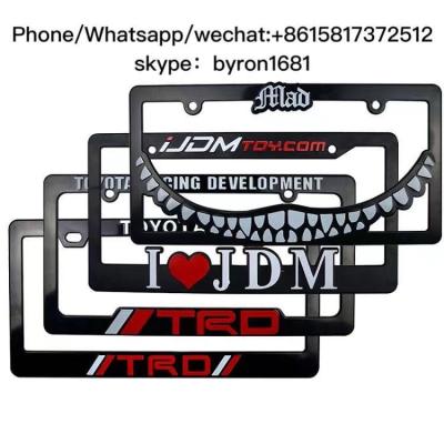 China NO license license plate frame frame license plate frames custom license plate frames jdm for sale