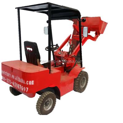 China Building Material Shops Hot Selling Mini Electric Automatic Tractors With Front End Loader for sale