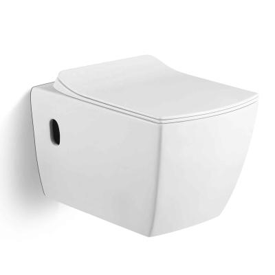 China New P Hidden Cistern Cheap Promotional Trap Hidden Cistern Wall Hung Mount Ceramic Toilet for sale