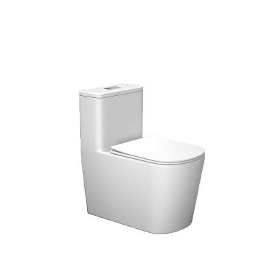 China Wholesale Top Quality Double-Flow Modern Style One Piece Toilet With PP Cover Siphonic Toilet for sale