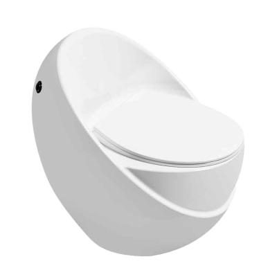 China Water-saving Hot High Quality Function Bathroom Double-flow Sales One Piece Egg Shape With UF Seat Cover Sanitary Ware Toilet for sale