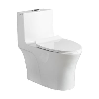 China Double-Flow Hot Sales Sanitary Ware Bathroom Set Floor Standing One Piece High Quality Water Saving White Toilet for sale