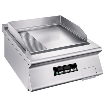 China Hotel 8 KW AISI 304 Stainless Steel Electric Grills And Electric Induction Griddle for sale