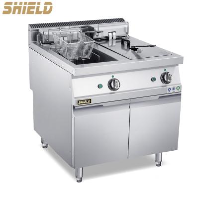 China Hotel Stainless Steel Gas Deep Fryer Gas Deep Fryer Industrial Deep Fryer for sale