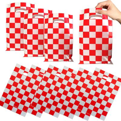 China Black and White Checkered Party and Holiday Supplies Bag Gift Bag Candy Party Decoration Festival Gift Bag Children's Return Party Supplies Party Decorations Gift for sale