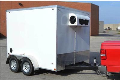 China Refrigerated Portable Cold Storage Trailers With 220V Voltage And Air Tight Motor for sale