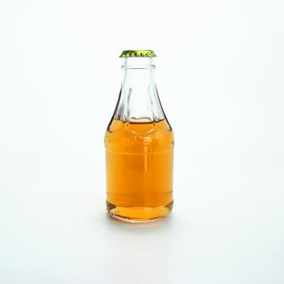 China Beverage factory wholesale 250ml carbonated soda bottle with metal crown cap for sale