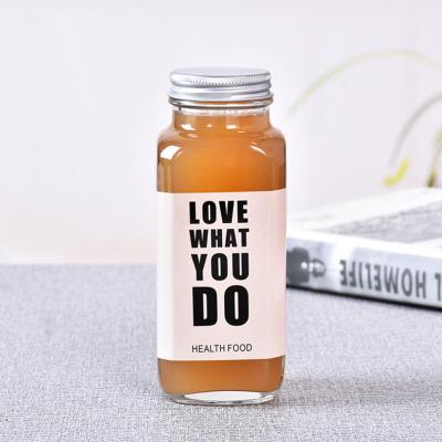 China Wholesale Juice Drink Bottle Clear Glass Bottle Juice Beverage Bottle For Fruit Juice Wholesale Suppliers for sale