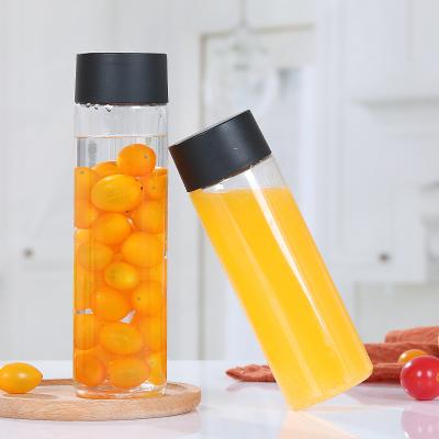 China Newly Developed Glass Beverage Products Voss Like Glass Bottle 375ml 500ml 800ml Water Bottles Sperts Drinking Water Bottle for sale