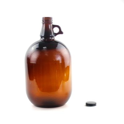 China Glass Cooking Oil 250ml Olive Oil Bottle With Handle And Spout for sale