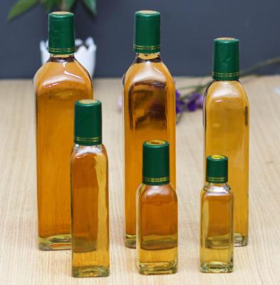 China Frying Oil 50ml 100ml 150ml 200ml 250ml 500ml Wholesale Clear Empty 750ml Olive Oil Glass Bottle Bottle for sale