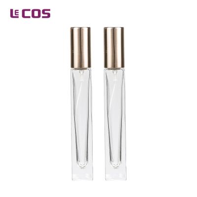 China Personal Care 8ml Square Glass Bottle With Sprayer Pumps For Perfume Scent for sale