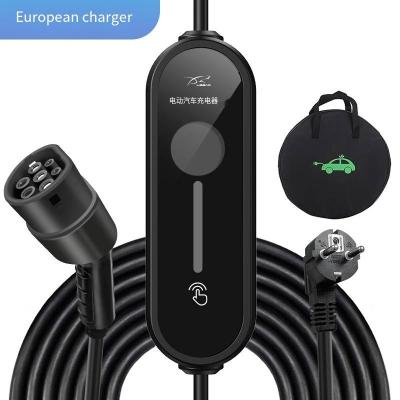 China RDC EV Cable Type 2  Evse Home EV Charger 32A Portable EV Charger With 5M Cable for sale