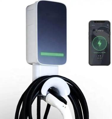 China RDC Type 2 3P 32A 40A 22KW  WIFI APP EV Plug Car Charging Station Wallbox EV Charger For EV Cars for sale