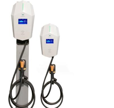 China GBT RDC 7KW 11KW 22KW 16A 32A AC Type 2 EV Wall Electric Car Charging Station For Home for sale