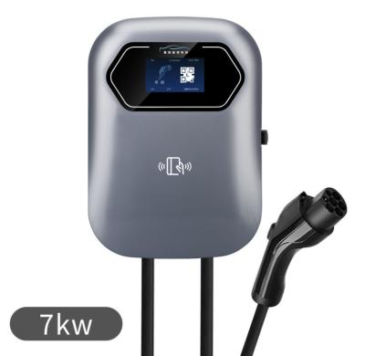 China Evonic 2025 New Model Home Use IP55 7kw Fast Wallbox EV Charger With RFID Charging for sale