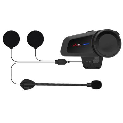 China Waterproof Ultra Clear Sound Quality Motorcycle Helmet Intercom Headset With FM Radio Function Helmet Earphones for sale