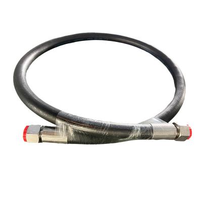 China Good Quality OEM Oil Hydraulic Fluids Base Flexible Braided Hydraulic Rubber Hose Support Custom Length for sale