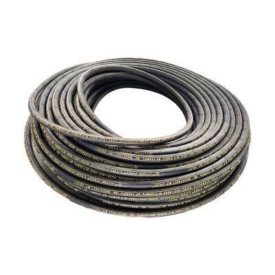 China Petroleum Base Hydraulic Fluids Hose Agriculture High Pressure Hydraulic Rubber Hose Assembly for sale