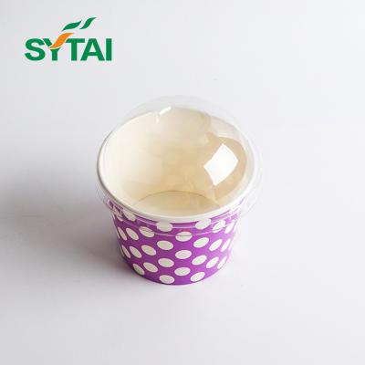 China Hot Sale Biodegradable Ice Cream Paper Cup Custom Printed Ice Cream Containers Helado Ice Cream Pack Cup for sale